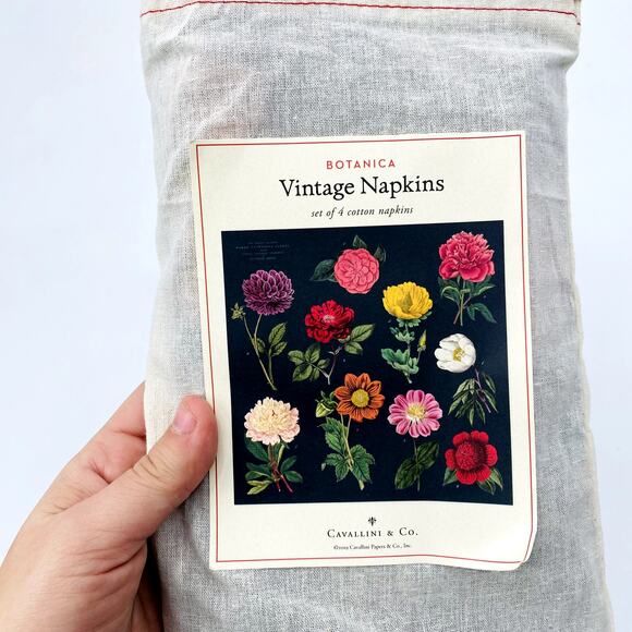Cavallini & co vintage napkin set (4) - Picture 4 of 4